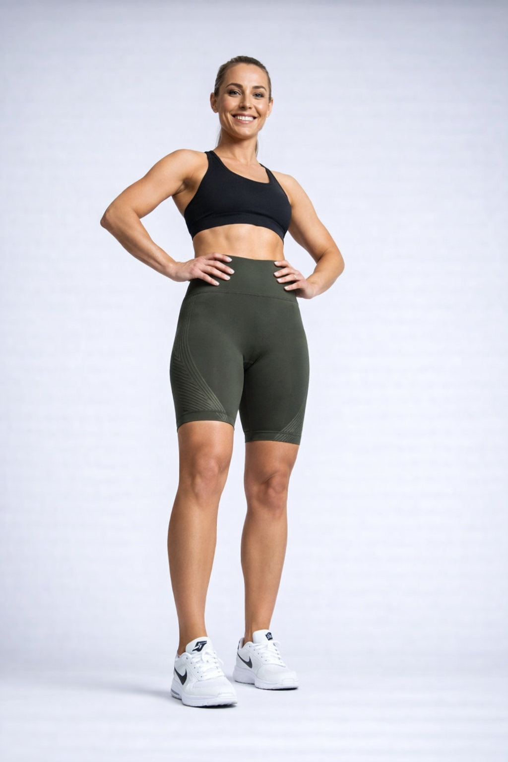 Mallas cortas Curvella 3D – Gris oscuro