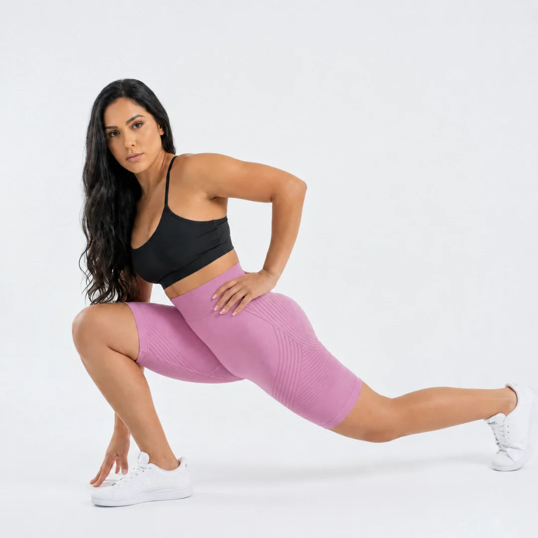 Mallas cortas Curvella 3D – Rosa