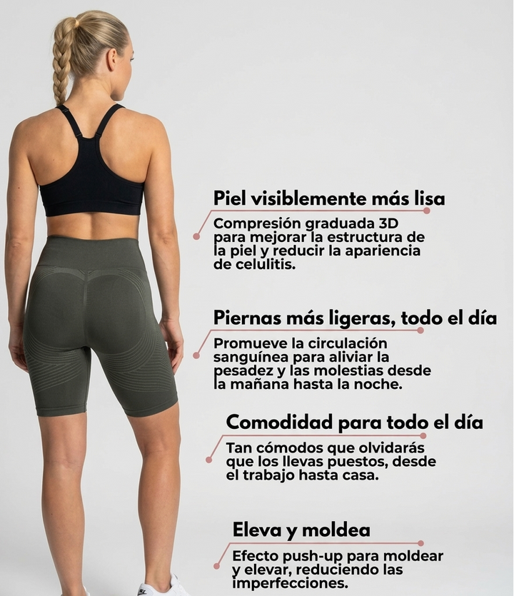 Mallas cortas Curvella 3D – Gris oscuro