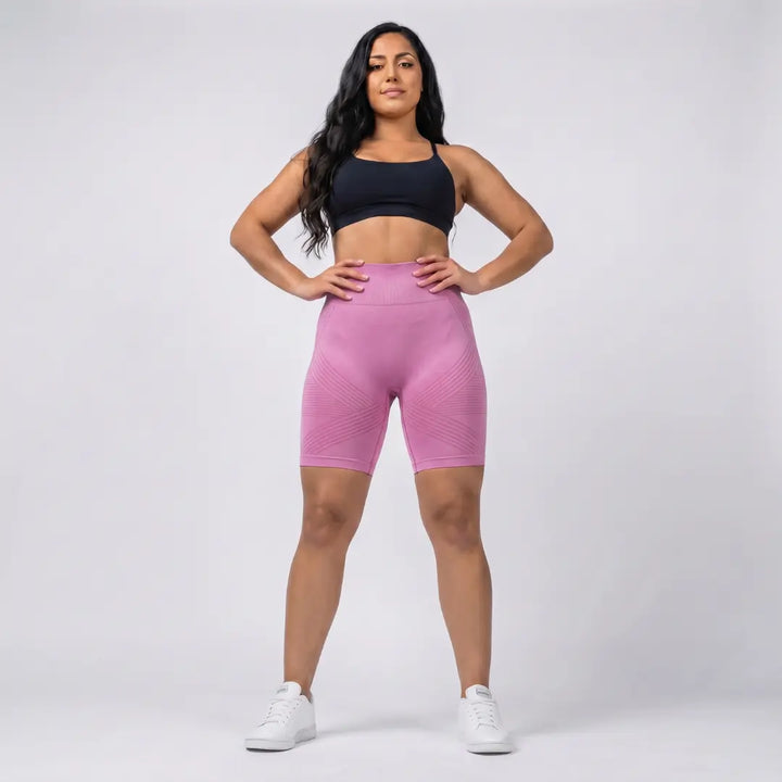 Mallas cortas Curvella 3D – Rosa
